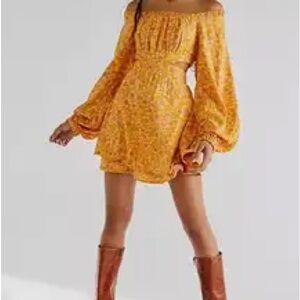 Free People Jael Printed Mini Dress